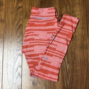 LuLaRoe Knit Stitch Print Leggings